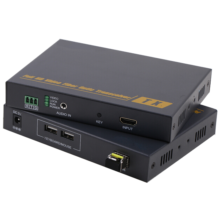 HDMI 光端机(无压缩，KVM键盘鼠标控制)